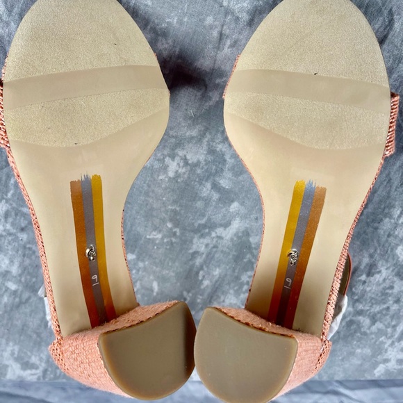 BN Sam Edelman Yaro Perla Block Textured Heel Sandal Various - Picture 9 of 15